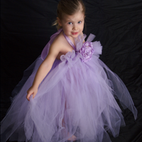 Twirl Couture Luscious Lavender Tutu Halter Dress (TC-023)-Fabby Gabby, Tutu Halter Dress - Lavendar, Tutu Halter Dress, Tutu Dress, Halter dress