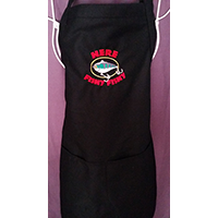 Here Fishy Fishy-Froo-Froo apron, Froo-Froo aprons, handmade aprons, handmade apron, handmade Froo-Froo apron, handmade Froo-Froo aprons, men's apron, men's aprons, men's apparel, apron for men, apron for man, apron for a man